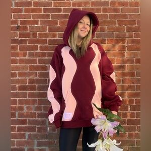 Oversized Two Toned Hoodie